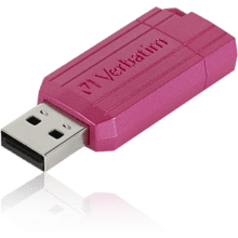 Карта памяти USB Flash 2.0 32 Gb "Pin Stripe" пласт., розовый