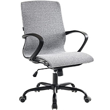 Кресло для персонала EVERPROF "Zero", ткань, металл, серый