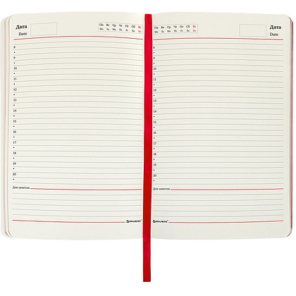 Ежедневник недатированный "Edvard Munch", А5, 136 страниц, красный - 5