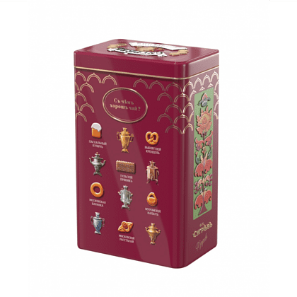 Набор подарочный "Сугревъ. Имбирное чаепитие" (чай и имбирное печенье), 550 г - 3