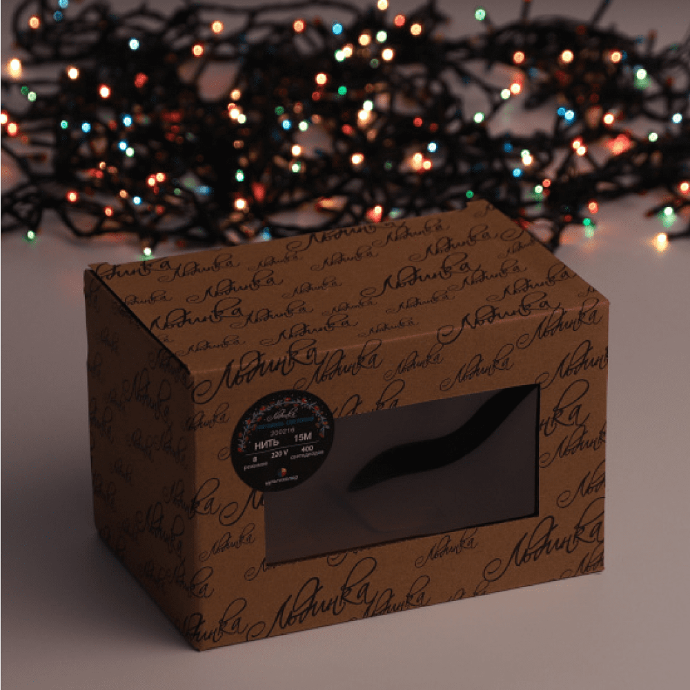 Гирлянда электрическая LED "Нить", 15 м, мультиколор - 2