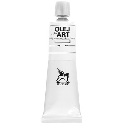 Краски масляные Renesans "Oils for art", 51 белила титановые, 60 мл, туба