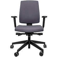 Кресло для персонала Profim "Raya 21SL P54PU", пластик, ткань, темно-серый