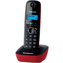 Беспроводной телефон Panasonic "Dect KX-TG1611RU", красный