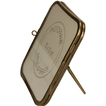 Фоторамка "KAL-7309", 10x10 см, латунь, золотой