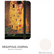 Блокнот "Megapolis Journal. Искусство", A6, 100 листов, клетка, ассорти