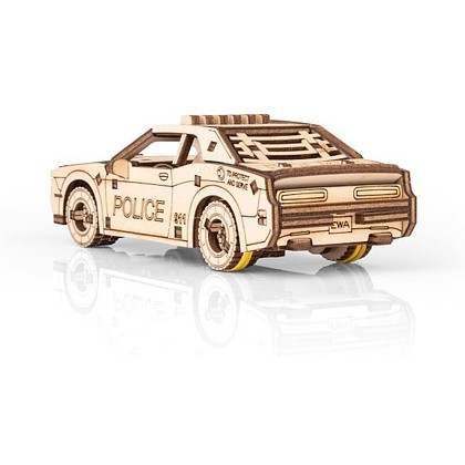 Конструктор 3D "Полицейский автомобиль", механический, деревянный - 4