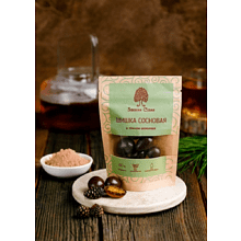 Конфеты "Сибирский кедр", сосновая шишка в темном шоколаде, 60 гр.