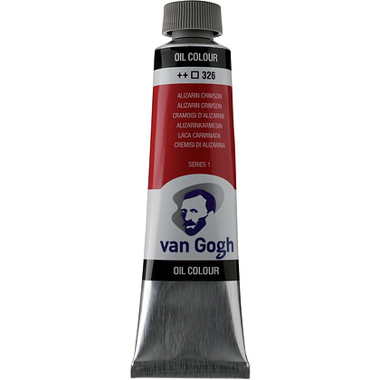 Краски масляные "Van Gogh", 326 красный ализариновый, 40 мл, туба