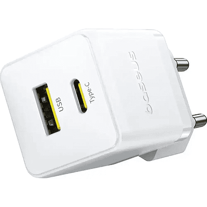 Сетевое зарядное устройство Baseus Palm C+U 30W EU, P1011160A213-01, белый  - 3