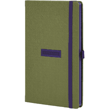 Блокнот "Shell lime", А5, 96 листов, зеленый, срез фиолетовый