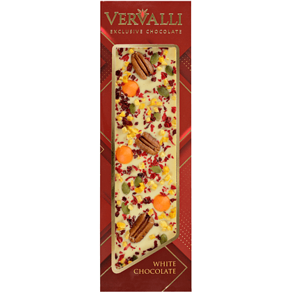 Шоколад белый "Vervalli. Пекан, апельсин, манго", 110 гр.
