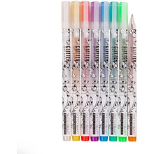 Набор гелевых ручек Sketch&Art "Uni Write. Glitter", 1 мм, блестки, 8 штук
