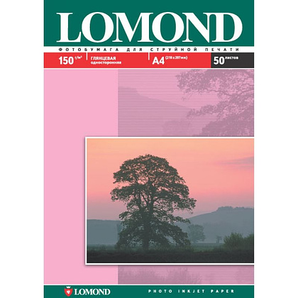 Фотобумага глянцевая для струйной фотопечати "Lomond", А6, 600 листов, 170 г/м2