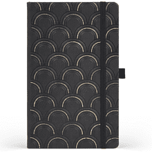 Блокнот Castelli Milano "Art Deco Gold", А5, 96 листов, линейка, черный, золотой