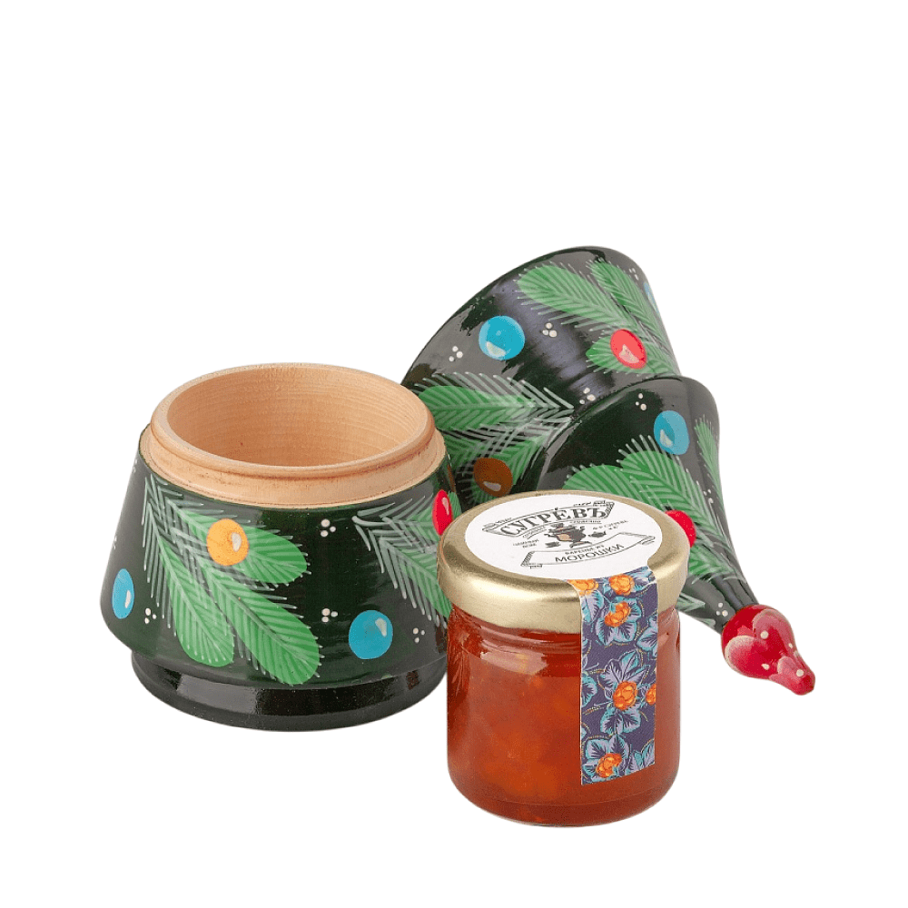 Набор подарочный "Сугревъ. Ёлка" (елка ручной работы с вареньем из морошки), 50 г