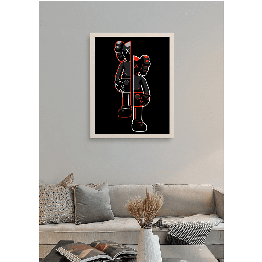 Картина по номерам "Kaws SPLIT" - 2
