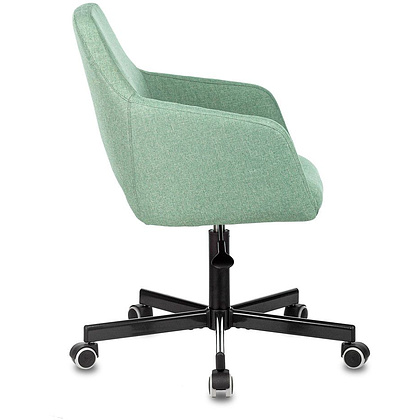 Кресло для персонала Бюрократ "CH-380M", металл, ткань, зеленый - 3