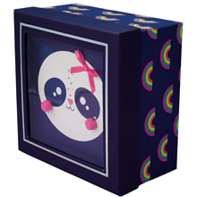 Коробка подарочная "Panda", 19х19х9.5 см