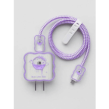 Набор защитный для зарядного устройства "Космо", 5 предметов, фиолетовый