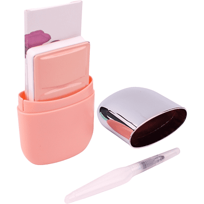 Набор для рисования акварелью "Himi Miya" (краски 18 цветов, кисть, бумага, стакан), розовый футляр - 5