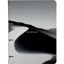 Тетрадь "Dune дюна", A4, 120 листов, клетка, на кольцах, черный