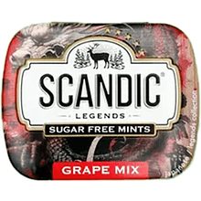 Конфеты "Scandic", 14 г, без сахара, виноградный микс