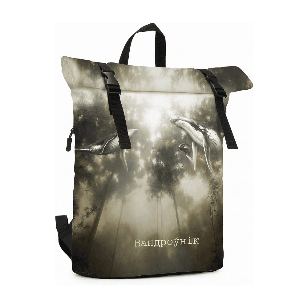 Рюкзак ролл-мини «Воображаемая реальность», Эльмира Мухтарова, текстиль, разноцветный