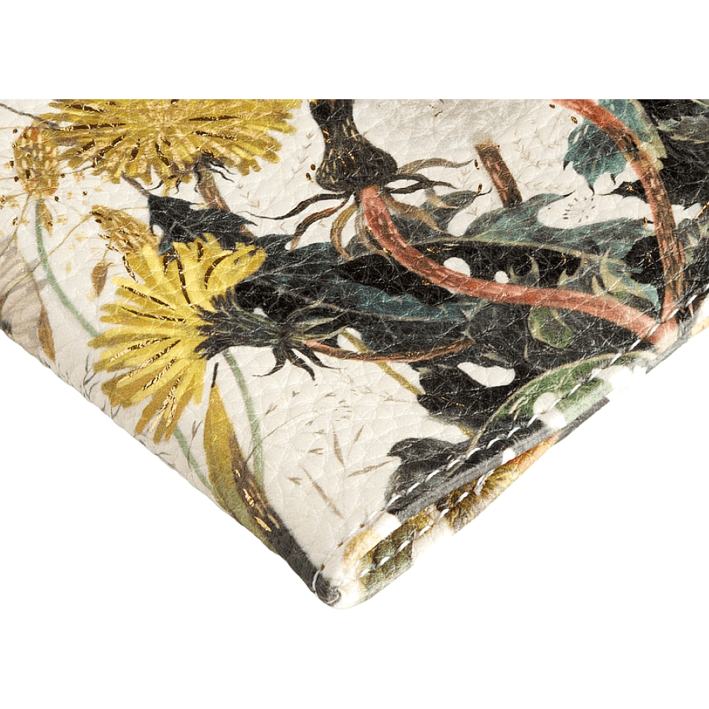 Обложка для паспорта "Flora. Одуванчики", кожзам, бежевый - 5