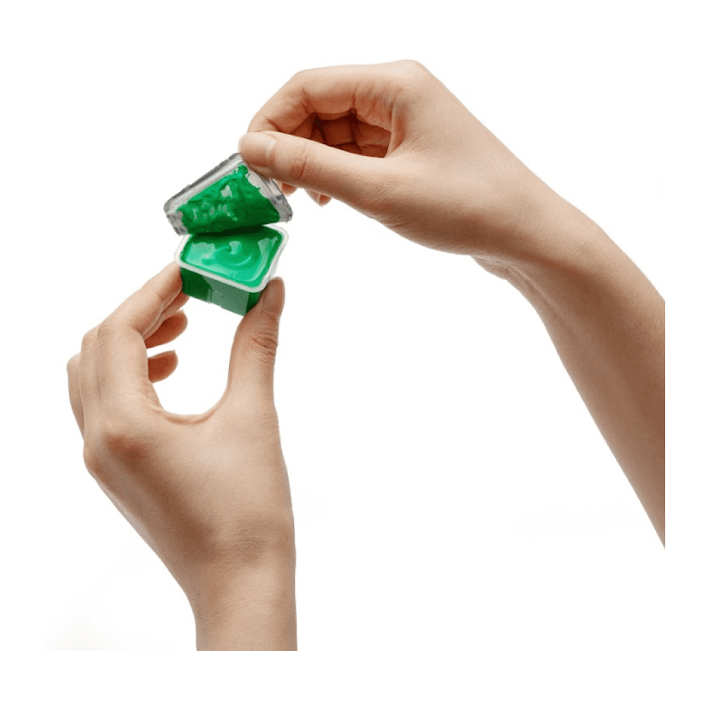 Краски гуашевые "Himi Jelly Cup. New vision", 24 цвета, кювета, розовый футляр - 10