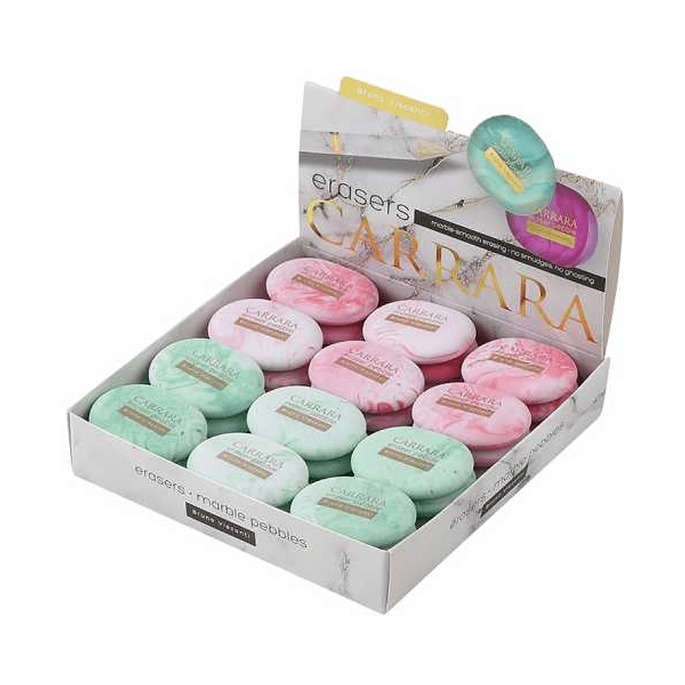 Ластик "Carrara Bright" ассорти, розовый, зеленый