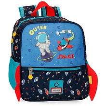 Рюкзак школьный Enso "Outer space" S, синий, черный