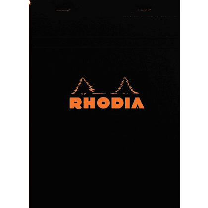 Блокнот "Rhodia", A5, 80 листов, в точку, черный
