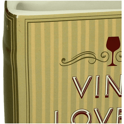 Ваза "Book Vino Lovers", 14.4х5.5х18.2 см, зеленый - 3