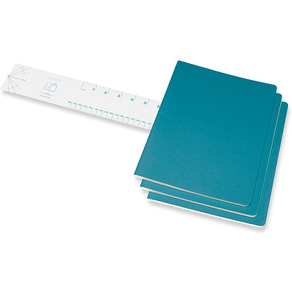Блокнот "Cahier Journal Xlarge", А4, 190x250 мм, 60 л, 3 шт, голубой - 3