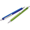 Ручка шариковая автоматическая "Six", 1.0 мм, синий, серебристый, стерж. синий - 2