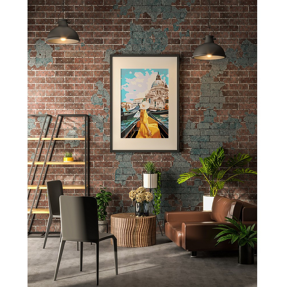 Картина по номерам "Девушка в Венеции" - 4