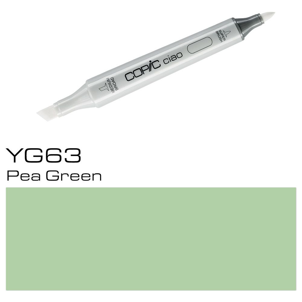 Маркер перманентный "Copic ciao", YG-63 гороховый зеленый