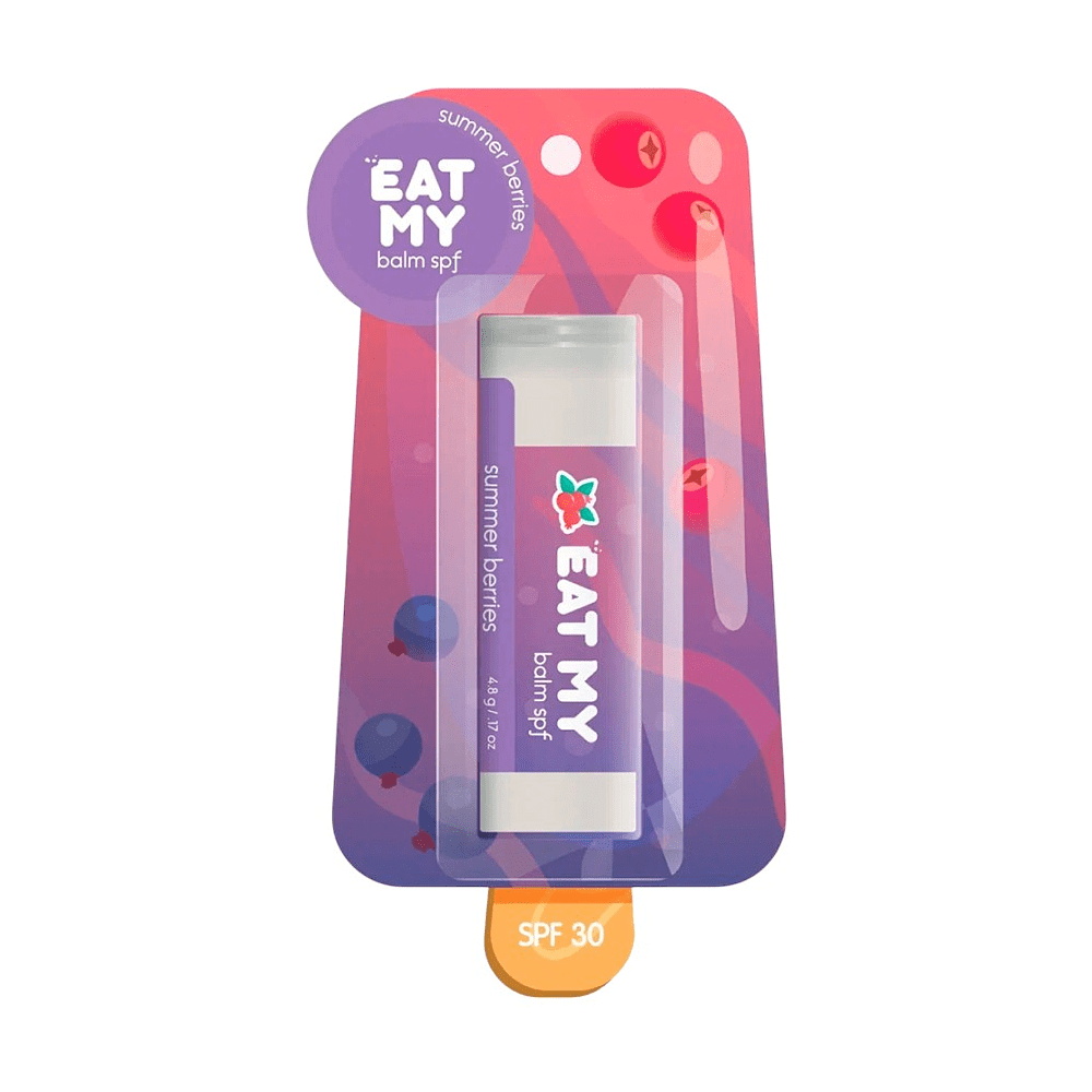 Бальзам для губ "Eat My" SPF 30, 4.8 г, аромат летние ягоды