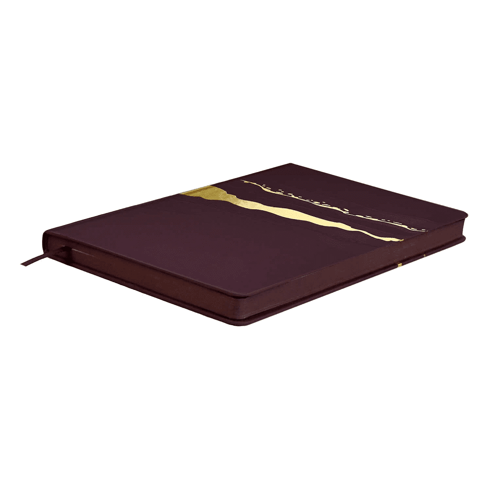 Ежедневник недатированный "Софт-тач", А5, 240 страниц, бордовый - 6