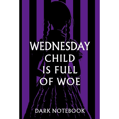 Блокнот "Wednesday child is full of woe. Dark notebook", А5, 96 страниц, 3 шт