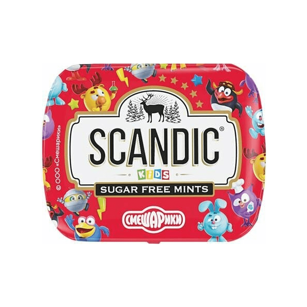 Конфеты "Scandic", 14 г, без сахара, малина