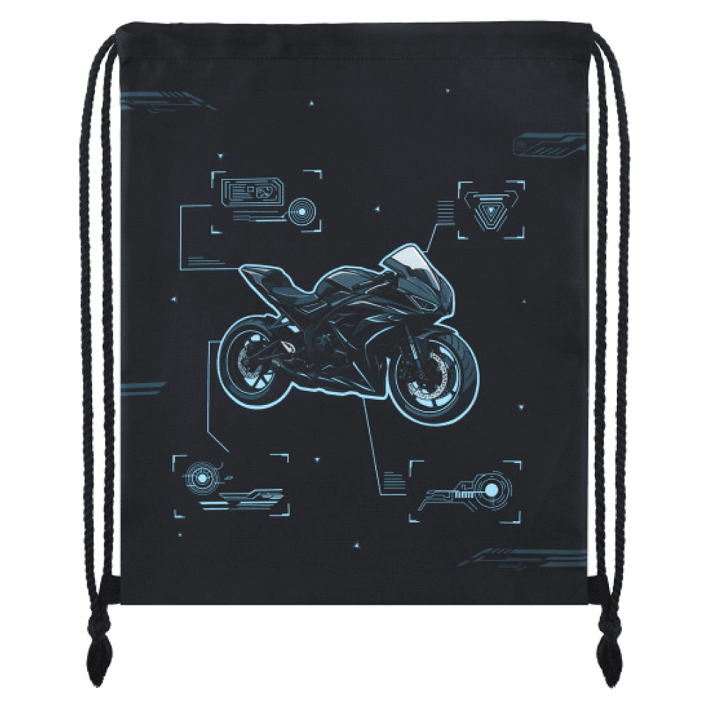 Мешок для обуви "Sport bike", черный