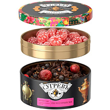 Чай "Сугревъ по-уссурийски", черный, с мятой и ягодами можжевельника, 40 г + карамель леденцовая со вкусом малины, 50 г