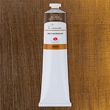 Краски масляные "Сонет", 415 умбра натуральная, 120 мл., туба