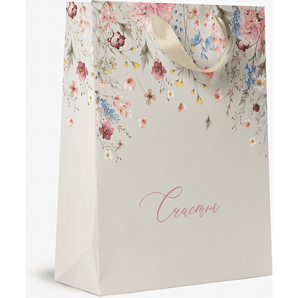 Пакет бумажный подарочный "Italy Garden М", 18х22.7х10 см, ассорти - 3