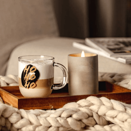 Кружка стеклянная "Silenzio HOHOHO", 400 мл, прозрачный - 2