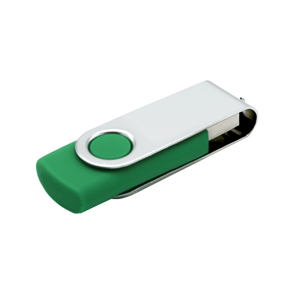 USB Flash 2.0 16 Gb VDF-008, пластик, метал, зеленый  