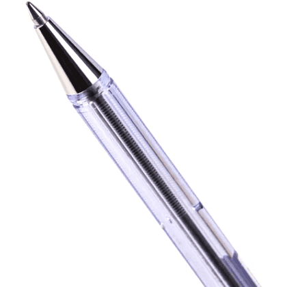 Ручка шариковая "ВК 77", 0.7 мм, прозрачный, стерж. черный - 6