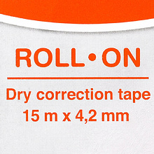 Корректирующий роллер "Roll-On", лента, 4.2x15 мм/м